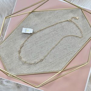 NWT Kendra Scott Emilie Gold Strand Necklace in Iridescent Drusy